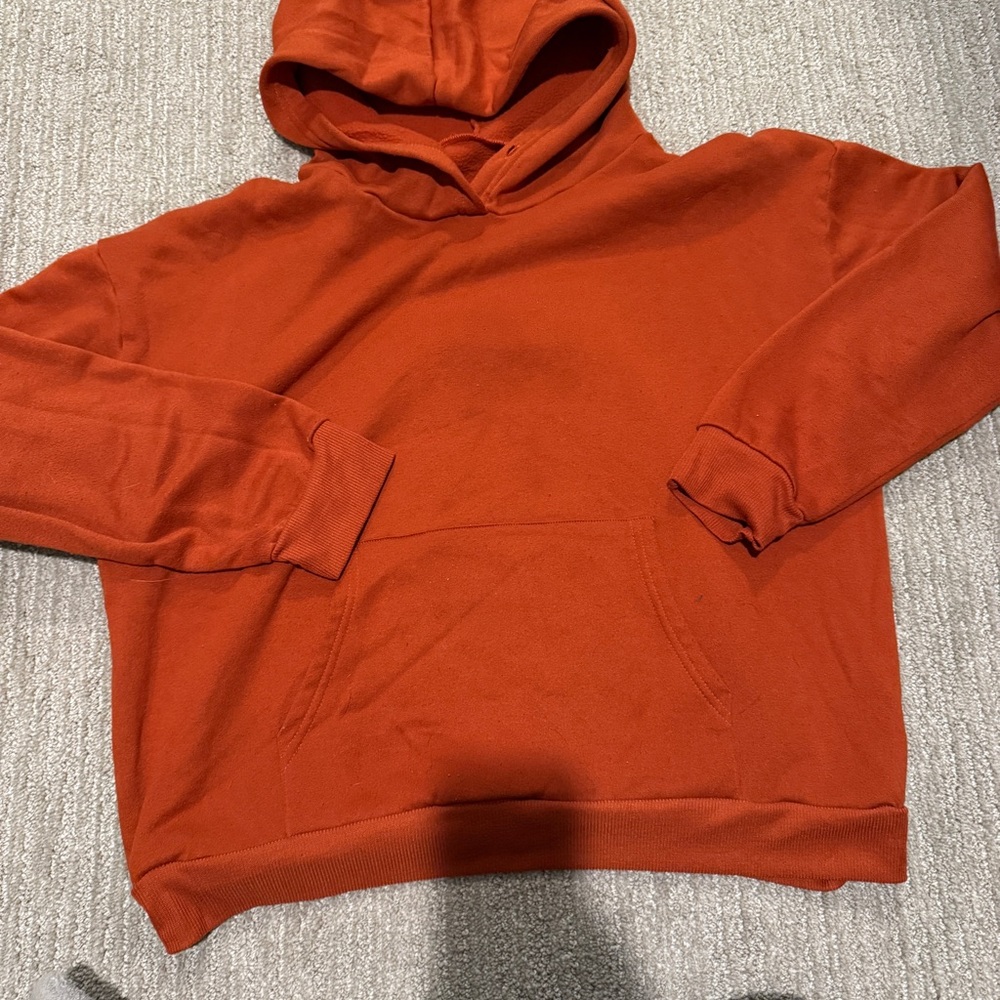 SHEIN Men's Brick Red Hoodie